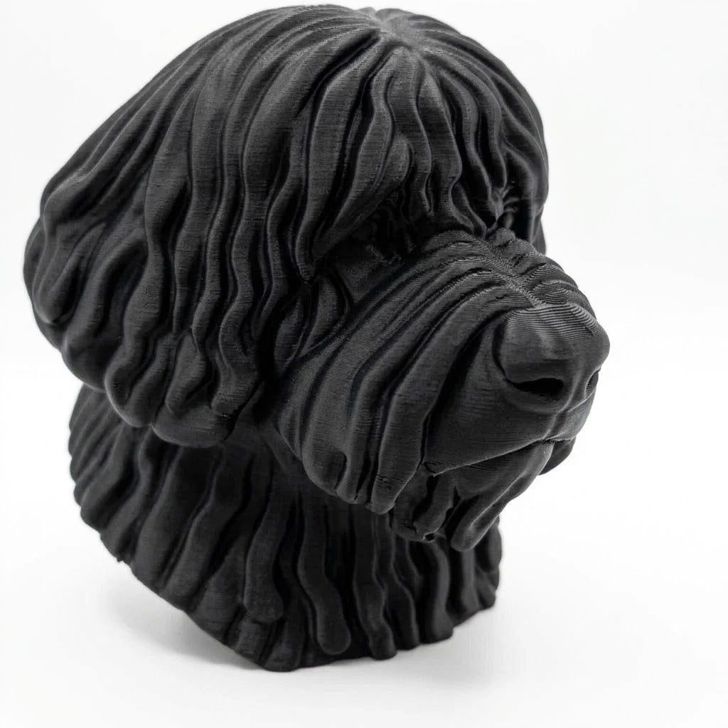 Komondor Dog Bust  - Home Decor - Perfect Gift for Animal Lovers - Niche Gift