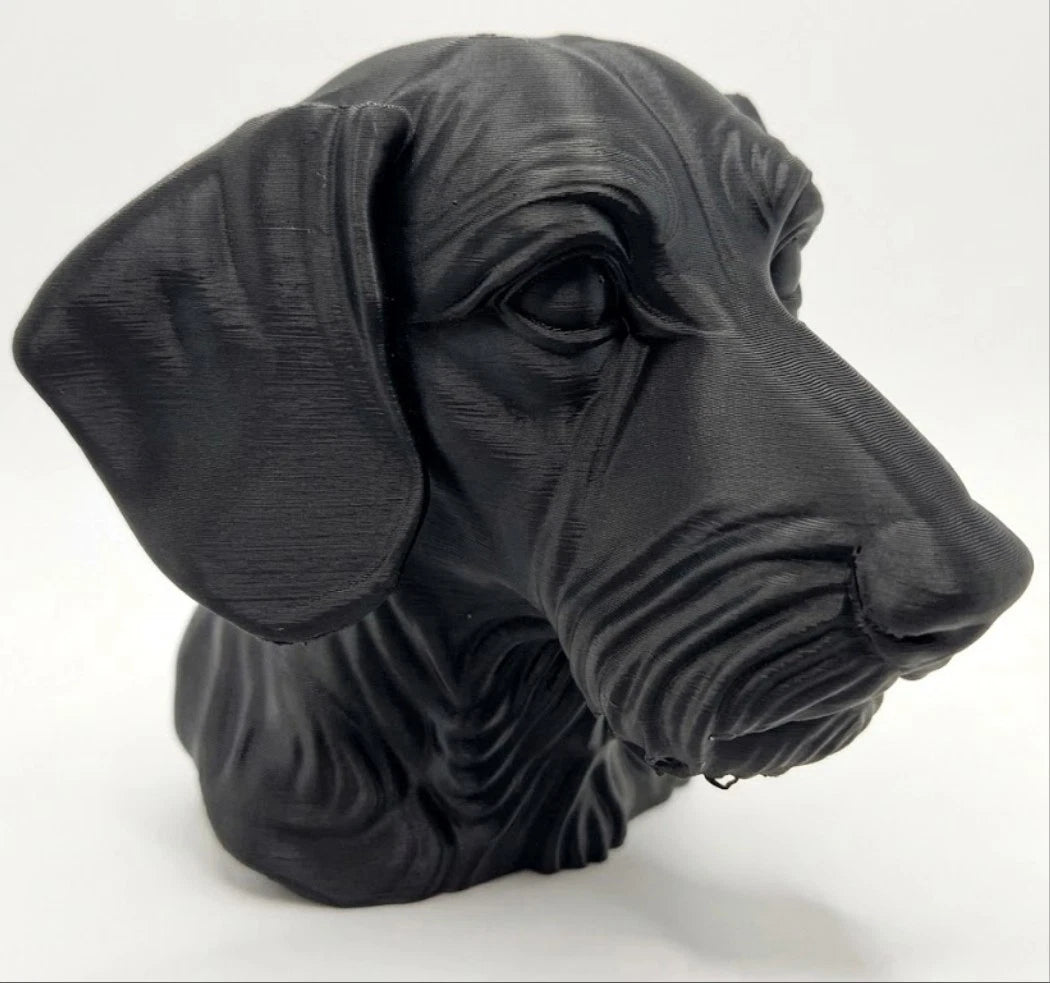 Wire-haired Dachshund Dog Bust - Home Decor - Perfect Gift for Animal Lovers