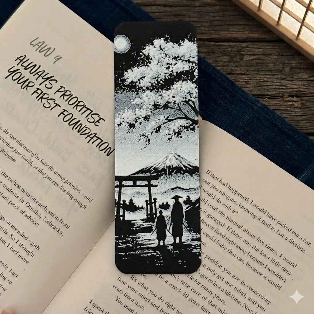 Mount Fuji Bookmark | Textured Novelty Bookmark | Unique Gift