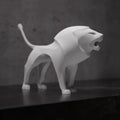 Minimalist Lion Sculpture - Modern Art Decor - Animal Home Decoration