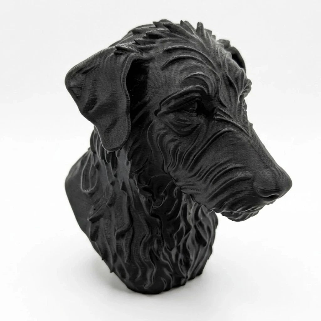 Rough Hair Lurcher Dog Bust - Home Decor - Perfect Gift for Animal Lovers