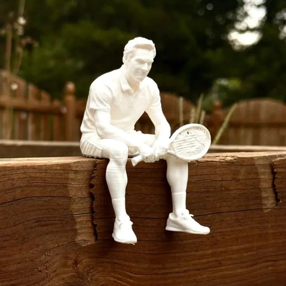 Roger Federer Edge Sitter Figurine  - Home Decoration - Perfect Gift
