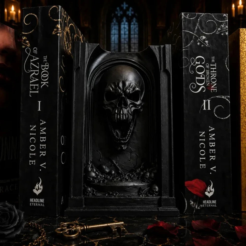 Skull Book Nook - Perfect Gift for Book Readers - Home Decor