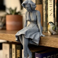 Sad Marilyn Monroe edge sitter figurine  / Gift Figure