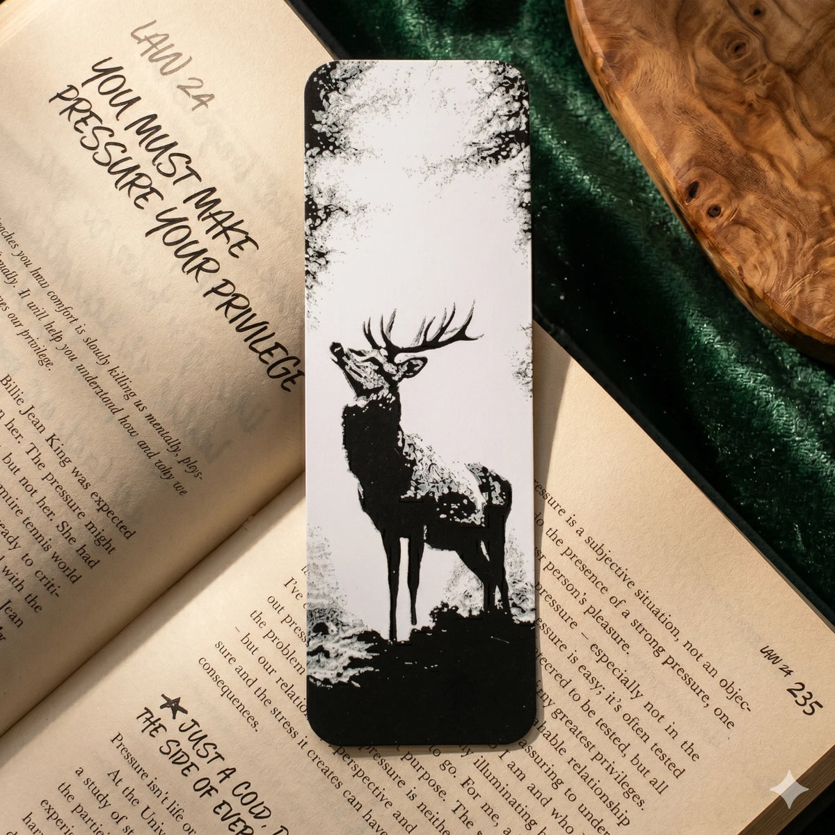 Buck Bookmark | Textured Novelty Bookmark | Unique Gift
