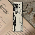Horse Couple Bookmark | Textured Novelty Bookmark | Unique Gift