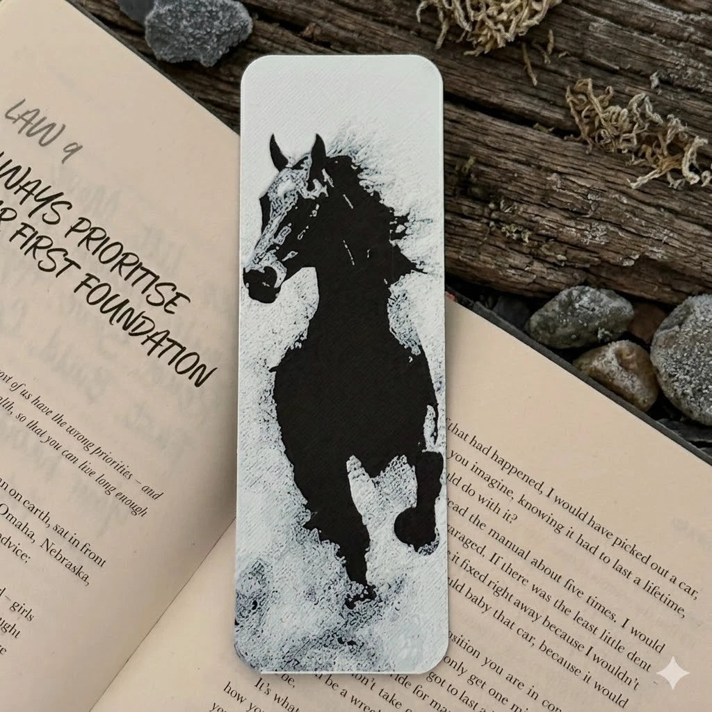 Horse Bookmark | Textured Novelty Bookmark | Unique Gift