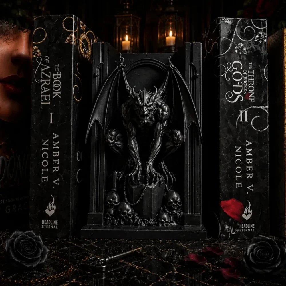 Guardian Gargoyle Book nook - Perfect Gift for Book Readers - Home Decor