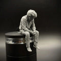 Sad Bob Ross edge sitter figurine  / Gift Figure