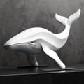 Minimalist Whale Sculpture - Modern Art Decor - Minimalist Home Decoration