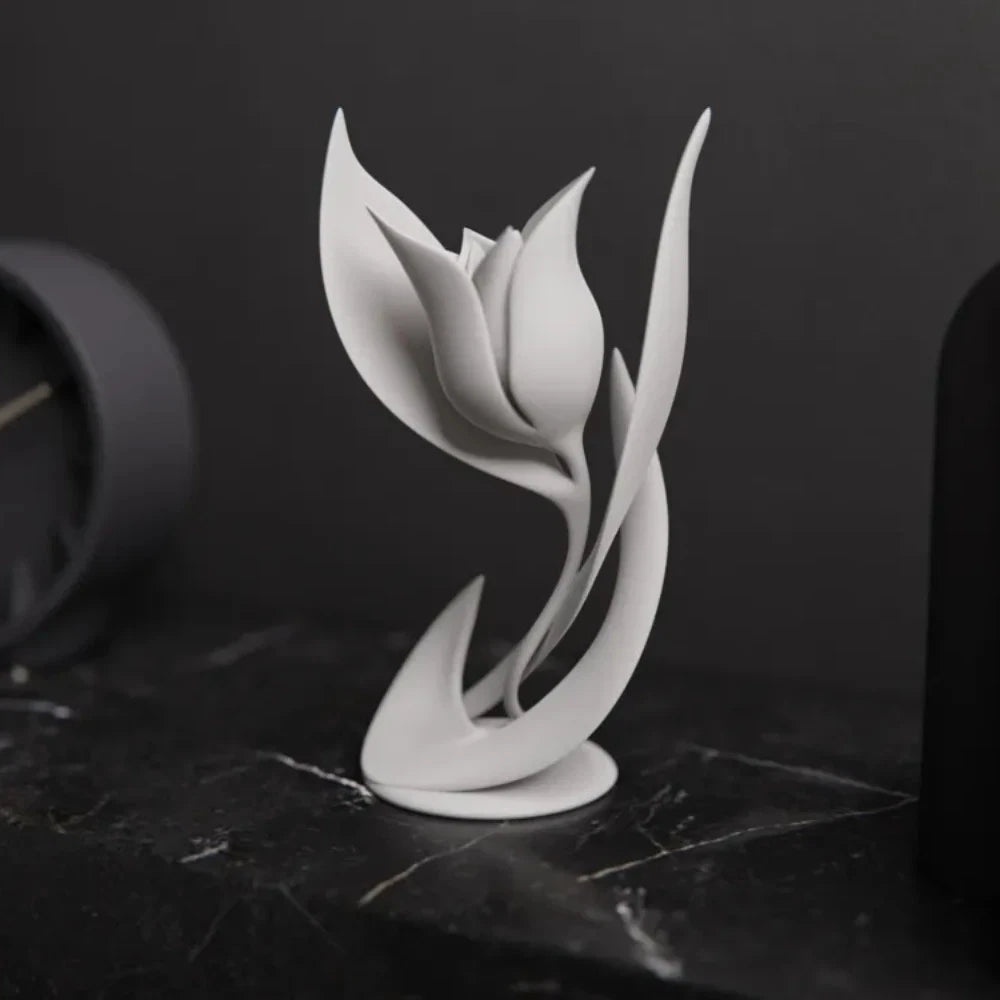 Minimalist Flower Sculpture - Modern Art Decor - Minimalist Home Decoration