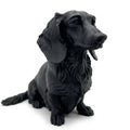 Dachshund Longhair Dog Sculpture - Home Decor - Perfect for Animal Lovers