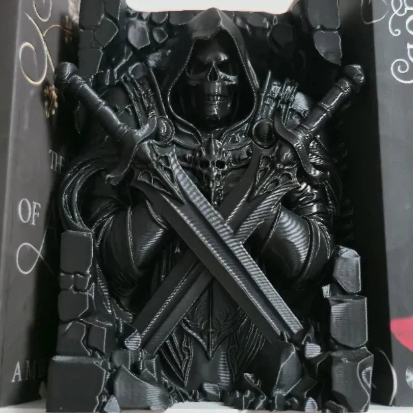 Grim Sentinel - Fantasy Book Nook - Perfect Gift - Book Readers - Home Decor
