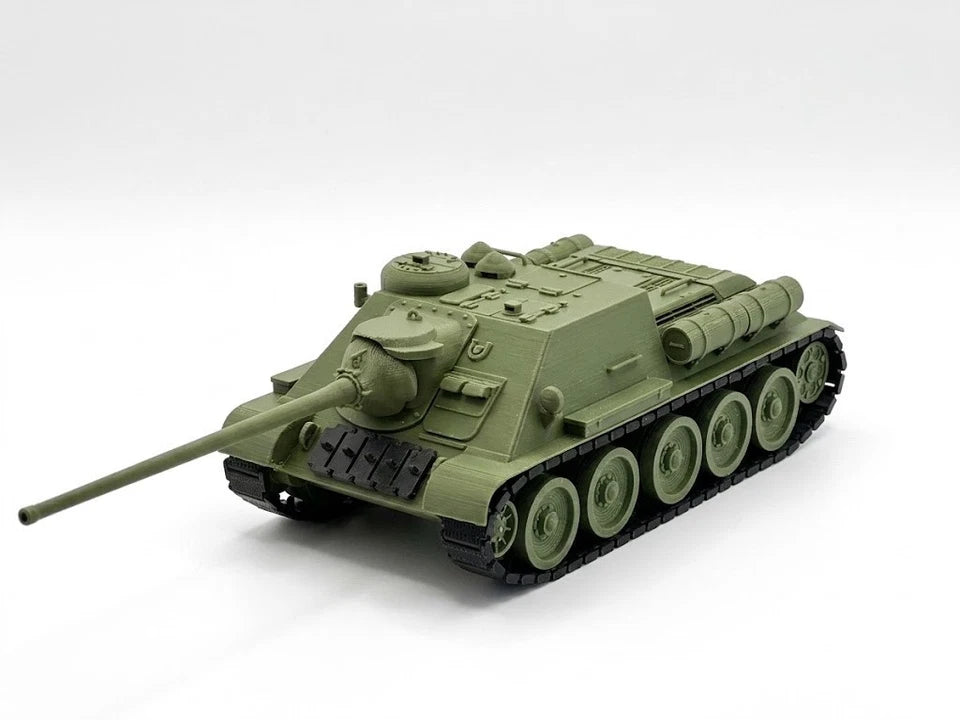 SU-100 Tank Destroyer 1:35 Scale - Model Replica - Great Gift for Tank Lovers
