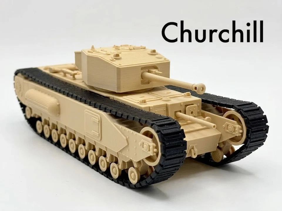 Churchill Infantry Tank British 1:35 Scale -Model Replica - Gift for Tank Lovers