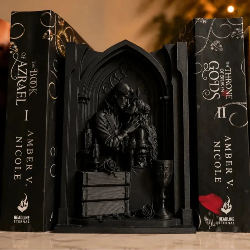 Goth Couple Book Nook - Perfect Gift for Book Readers - Home Decor