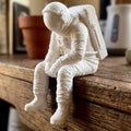 Sad Astronaut Edge Sitter Figurine / Gift Figure / Home Decor